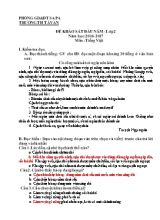 Đề khảo sát đầu năm Tiếng việt lớp 2 - Năm học 2016-2017 - Trường Tiểu học Tả Van